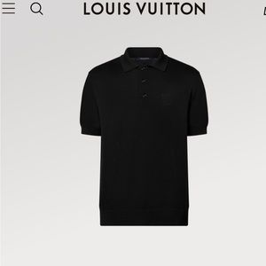 Made in Italy Men’s Louis Vuitton black short sleeved polo size L with tags